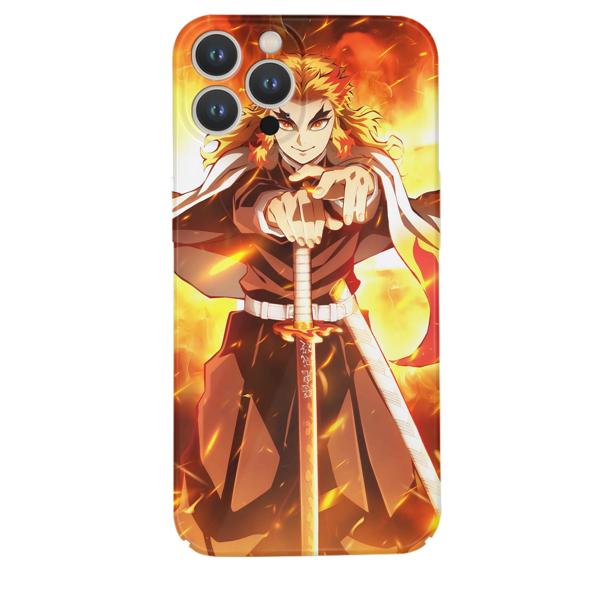 （画像用） 炎柱-煉󠄁獄 杏寿郎／れんごく きょうじゅろう Rengoku Kyoujurou 【iPhone 14シリーズ対応】ハードケース